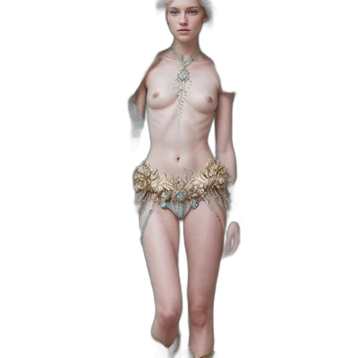 jewelry, dress, concept art, fantasy art, 3d render, photorealistic, earth tones, ethereal transparent PNG cut-out