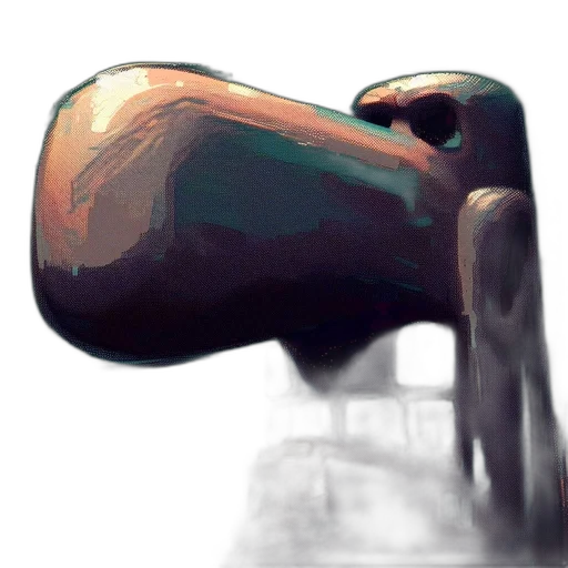 weapon, bottle, robot, mask, concept art, 3d render, watercolor, photorealistic transparent PNG cut-out