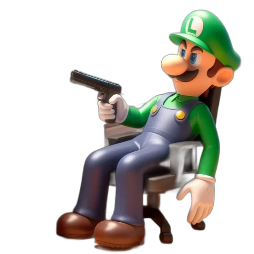 weapon, furniture, staff, hat, concept art, 3d render, pixel art, green transparent PNG cut-out