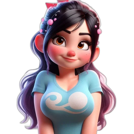 dress, cartoon, concept art, fantasy art, 3d render, underwater, animated, female transparent PNG cut-out