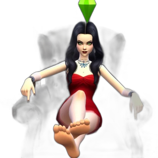dress, staff, creature, concept art, 3d render, fantasy art, cartoon, animated transparent PNG cut-out