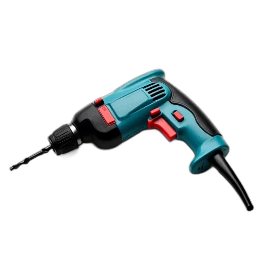 staff, weapon, hair, blue, black, electric, drill, red transparent PNG cut-out