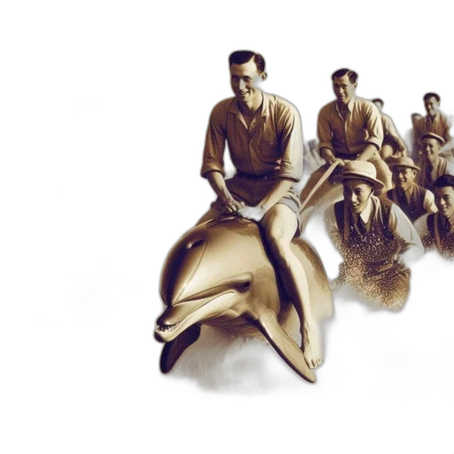concept art, photorealistic, 3d render, watercolor, group, men, dressed, vintage transparent PNG cut-out