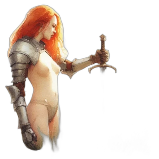 sword, weapon, staff, concept art, fantasy art, comic book art, pixel art, female transparent PNG cut-out
