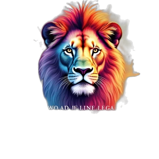 animal, crown, watercolor, photorealistic transparent PNG cut-out
