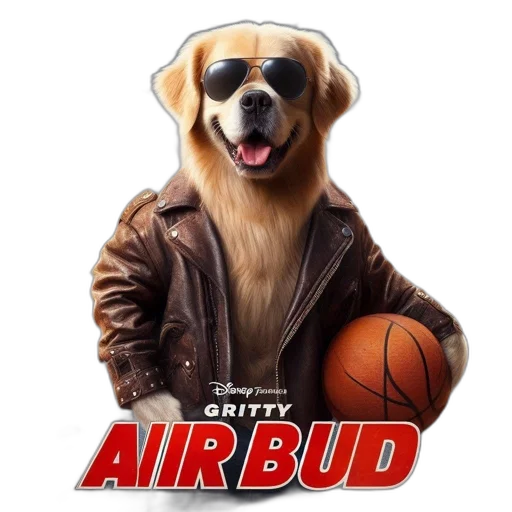 animal, jacket, concept art, photorealistic, movie, poster, features, golden transparent PNG cut-out