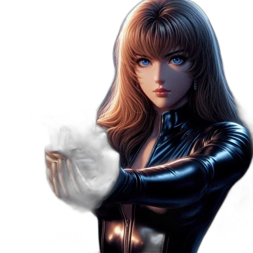comic book art, concept art, photorealistic, fantasy art, woman, long, blonde, hair transparent PNG cut-out
