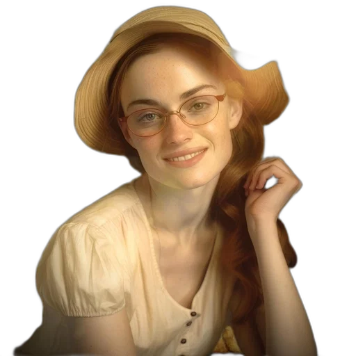 hat, face, staff, dress, photorealistic, oil painting, cartoon, anime transparent PNG cut-out