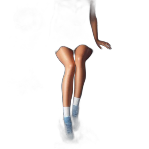 dress, staff, shoes, 3d render, concept art, photorealistic, pixel art, blue transparent PNG cut-out