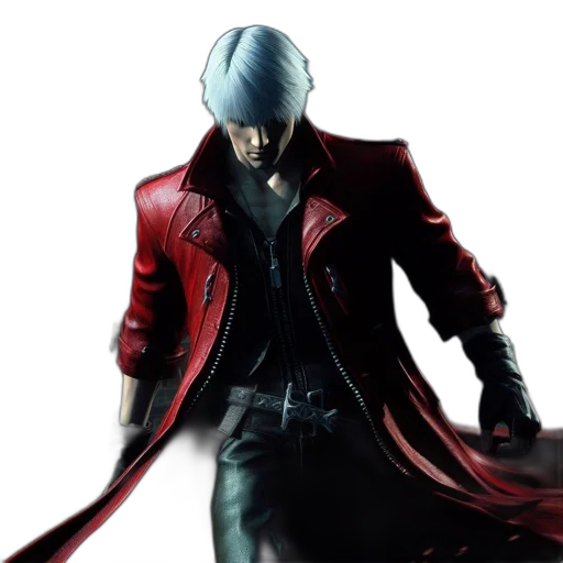 jacket, weapon, sword, concept art, 3d render, photorealistic, red, urban transparent PNG cut-out