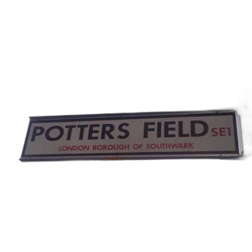 staff, street, sign, potters, field, london, borough, southwark transparent PNG cut-out