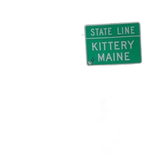 staff, green, street, sign, reads, state, line, kittery transparent PNG cut-out