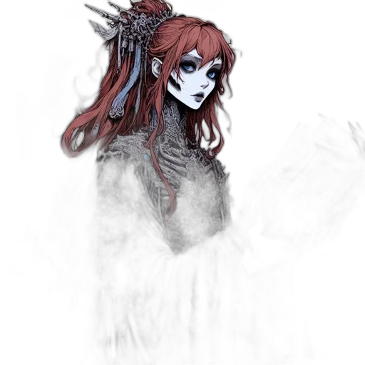 mask, creature, staff, crown, concept art, fantasy art, pixel art, anime transparent PNG cut-out