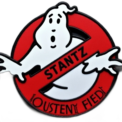 staff, ghost, busters, patch transparent PNG cut-out
