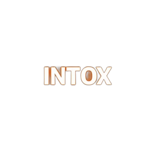 3d render, second, image, close-up, intox, logo, first, centered transparent PNG cut-out