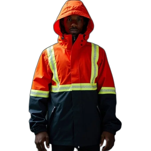 jacket, staff, umbrella, face transparent PNG cut-out