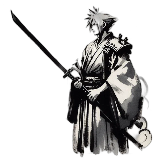 sword, staff, weapon, concept art, fantasy art, anime, pixel art, monochrome transparent PNG cut-out