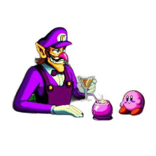 staff, weapon, mask, hat, pixel art, vaporwave, concept art, 3d render transparent PNG cut-out