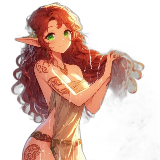 dress, staff, dragon, fantasy art, concept art, pixel art, watercolor, fire transparent PNG cut-out