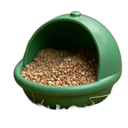 food, hat, animal, crown, 3d render, green, hay, feeder transparent PNG cut-out