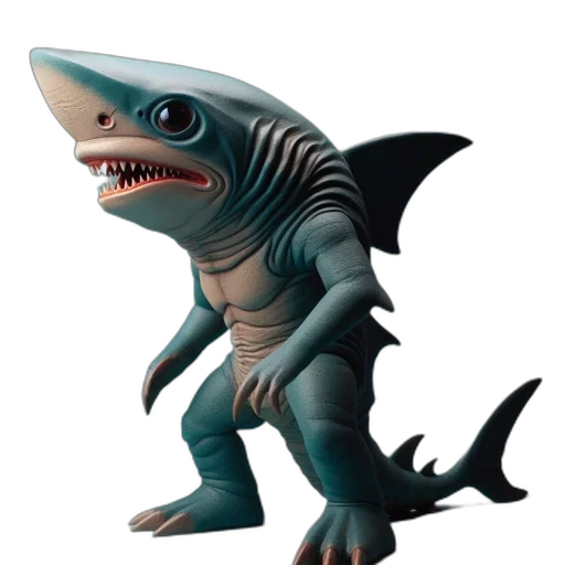 creature, animal, concept art, 3d render, fantasy art, pixel art, underwater, another transparent PNG cut-out