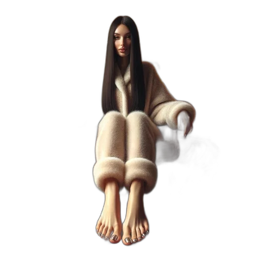 dress, face, furniture, shoes, 3d render, photorealistic, concept art, oil painting transparent PNG cut-out