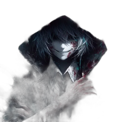 mask, face, jacket, creature, concept art, fantasy art, photorealistic, cyberpunk transparent PNG cut-out