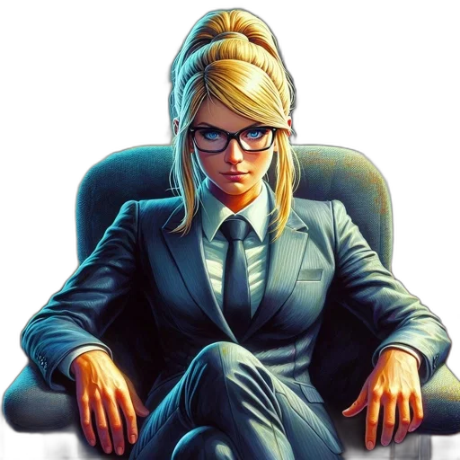 staff, face, jacket, furniture, comic book art, concept art, cartoon, pixel art transparent PNG cut-out