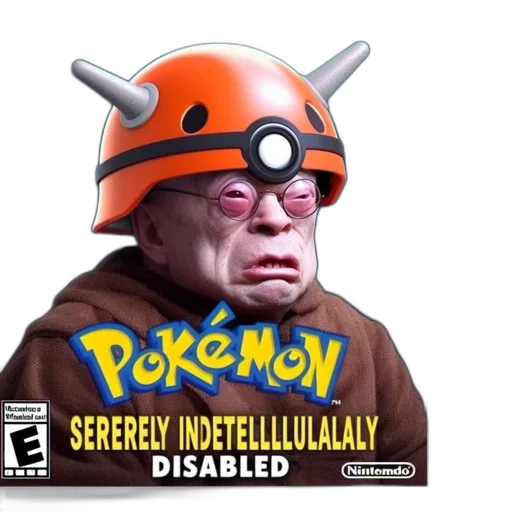 creature, mask, concept art, 3d render, parody, pokémon, sererely, indetellulally transparent PNG cut-out