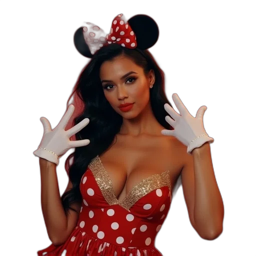 dress, mask, cartoon, 3d render transparent PNG cut-out