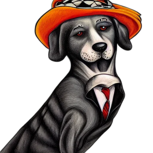 hat, staff, animal, photorealistic, cartoon, watercolor, oil painting, tim transparent PNG cut-out