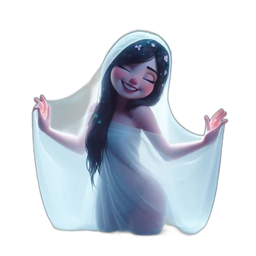 dress, creature, mask, face, concept art, 3d render, fantasy art, photorealistic transparent PNG cut-out