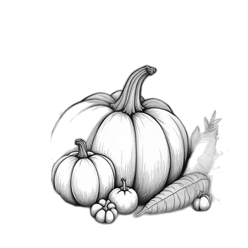dragon, food, crown, creature, pencil sketch, concept art, photorealistic, fantasy art transparent PNG cut-out
