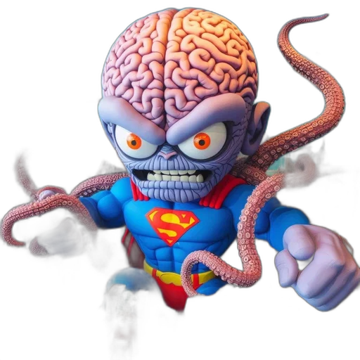 3d render, concept art, comic book art, superhero-inspired, figure, superman, costume, giant transparent PNG cut-out