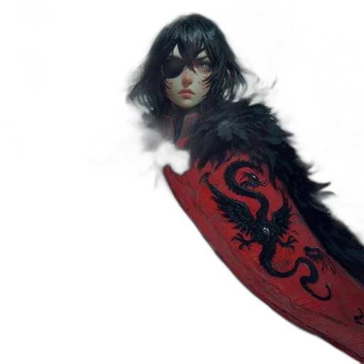 sword, weapon, fantasy art, concept art, comic book art, photorealistic, red, dark transparent PNG cut-out