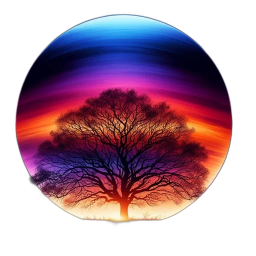tree, crown, hat, hair, photorealistic, fantasy art, watercolor, oil painting transparent PNG cut-out