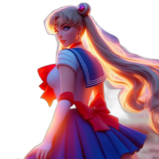 dress, 3d render, anime, concept art, fantasy art, animated, female, character transparent PNG cut-out