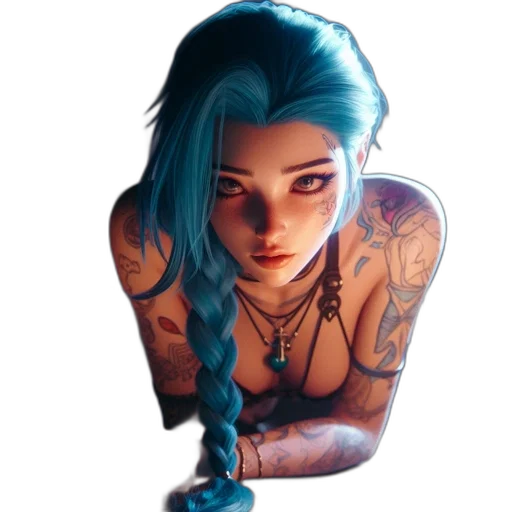 jewelry, face, staff, comic book art, concept art, fantasy art, cyberpunk, neon lights transparent PNG cut-out