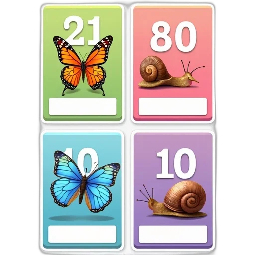 concept art, pastel, colorful, set, educational, flashcards, various, illustrations transparent PNG cut-out