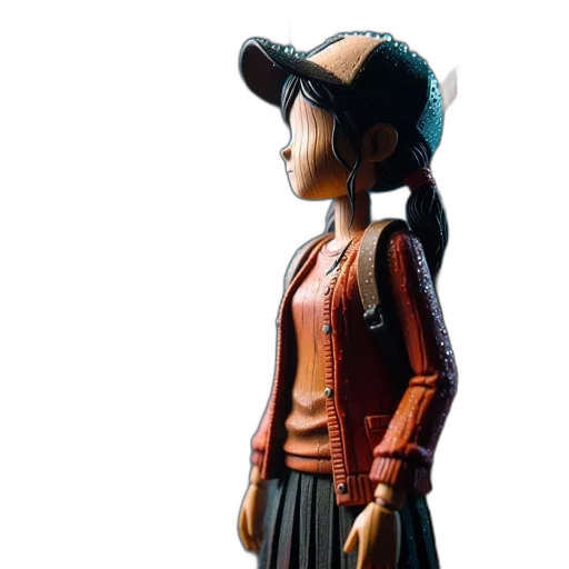 jacket, 3d render, concept art, photorealistic, comic book art, clay, sculpted, figure transparent PNG cut-out