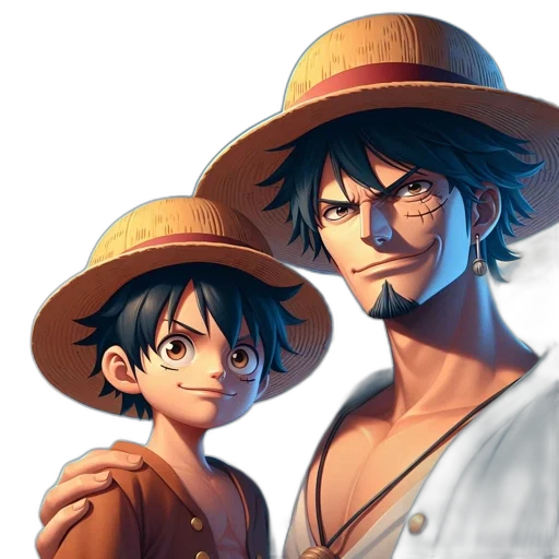 hat, concept art, anime, photorealistic, fantasy art, two, animated, characters transparent PNG cut-out