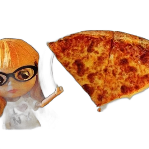 food, umbrella, 3d render, concept art, cartoon, doll, wearing, glasses transparent PNG cut-out