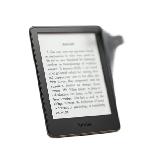 amazon, kindle, paperwhite, shown, against, background transparent PNG cut-out