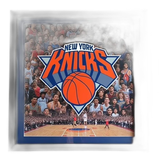 new, york, knicks, framed transparent PNG cut-out