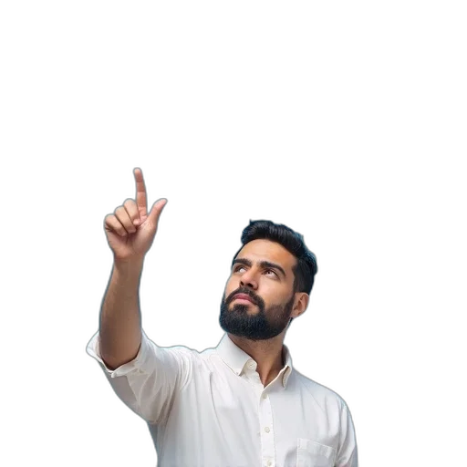staff, 3d render, pixel art, concept art, photorealistic, man, beard, mustache transparent PNG cut-out