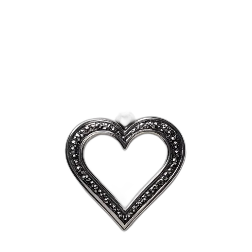 jewelry, crown, staff, furniture, monochrome, silver, heart-shaped, pendant transparent PNG cut-out