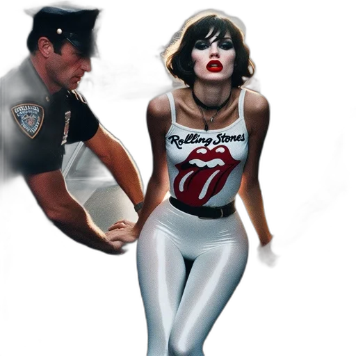 concept art, comic book art, photorealistic, fantasy art, urban, setting, woman, 20th-century transparent PNG cut-out