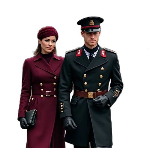 hat, crown, staff, dress transparent PNG cut-out
