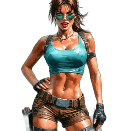 weapon, concept art, comic book art, cyberpunk, fantasy art, green, animated, female transparent PNG cut-out