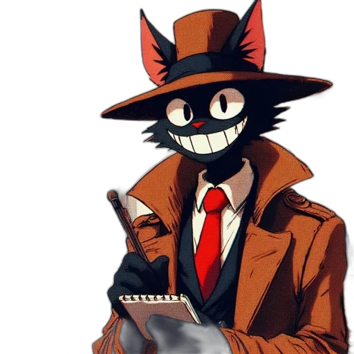 staff, mask, jacket, hat, concept art, cartoon, comic book art, pixel art transparent PNG cut-out